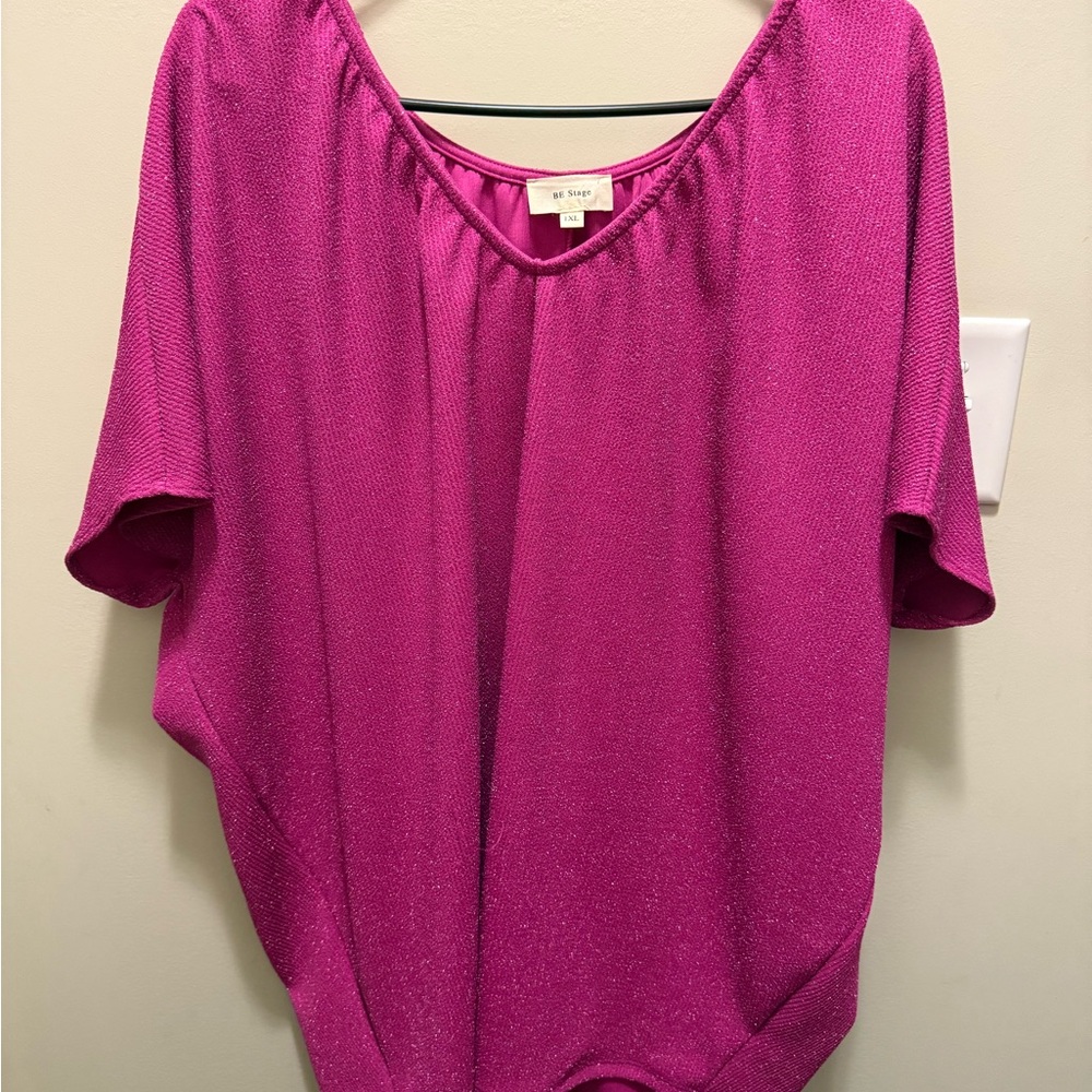 Chic Fuchsia Blouse